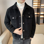 Men's Handsome Short Tweed Coat