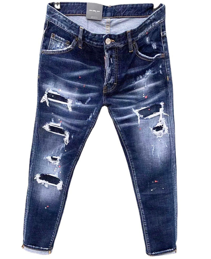 European And American Slim Straight Jeans