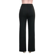 Solid Color Casual Pants Slim, High-waisted Bell Bottoms