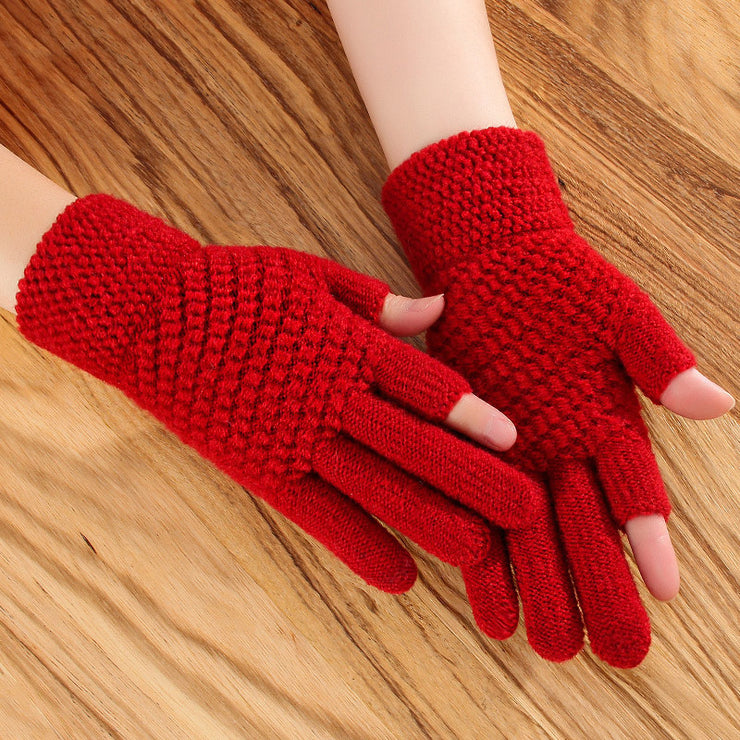 Thickened Fleece Winter Riding Gloves