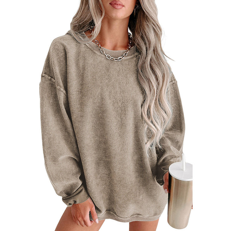 Fashion Solid Color Pullover Women