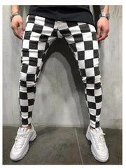 Men's Printed Casual Fashion Striped Trousers