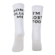 English alphabet socks ins tide socks