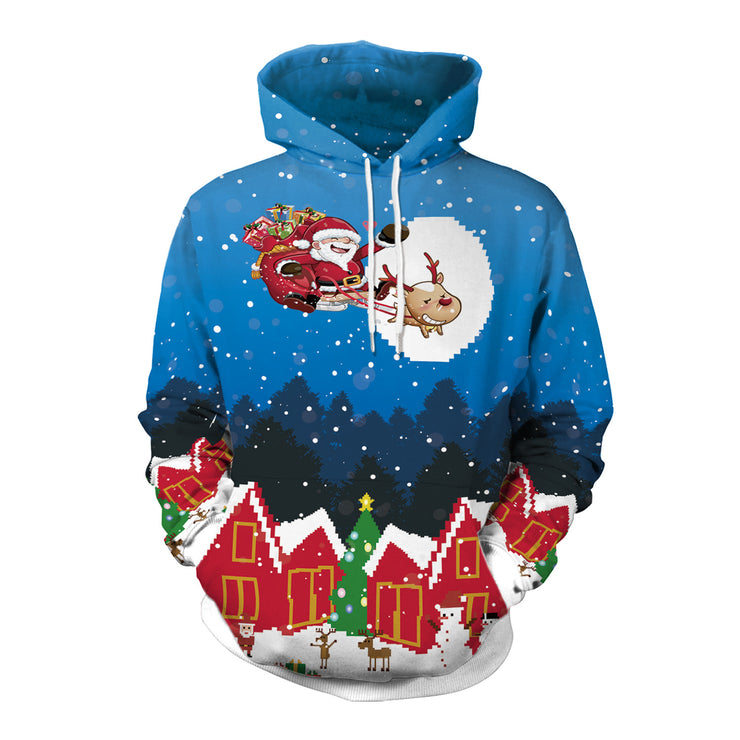 Christmas Clothing Digital Printing Hoodie Sweater