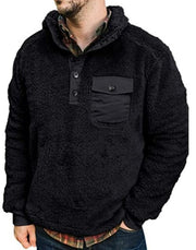 Men's Casual Flannel Plush Sweatshirt