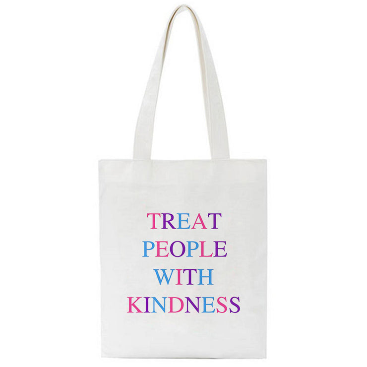 Treat People With Kindness Canvas Bag