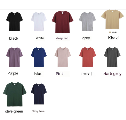 Men's Round Neck Short Sleeved T-shirt