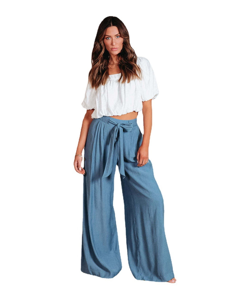 Casual Pants Women's High Waist Wide Leg Pants