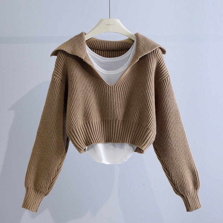 Women's Fashion Loose Twist Sweater Jacket