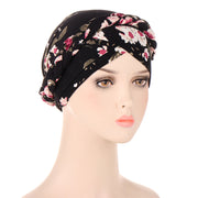 Tie-dyed Short Braid Can Hide Hair Turban Hat