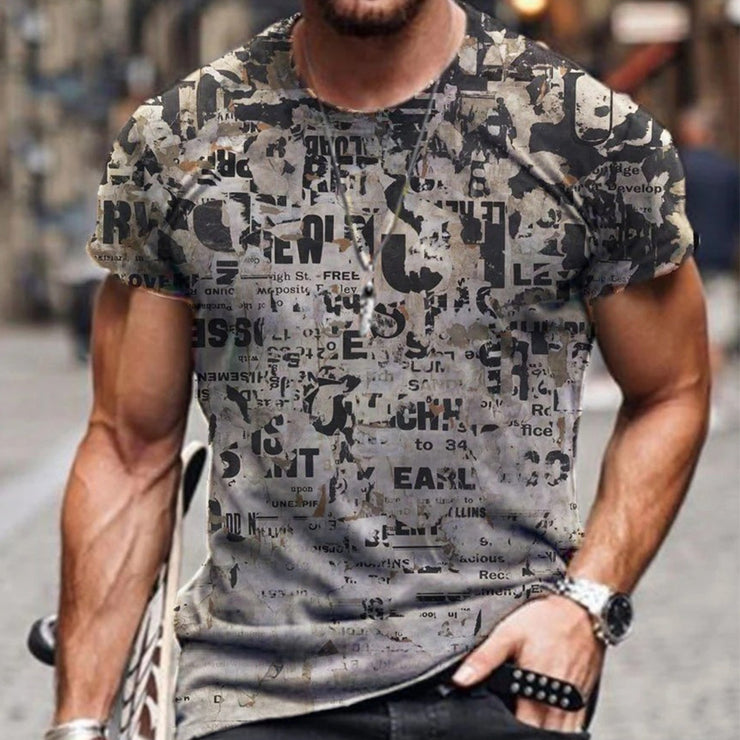 Men 3D Graphic Casual T-shirt