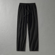 Loose Wide Leg Straight Cotton And Linen Casual Pants