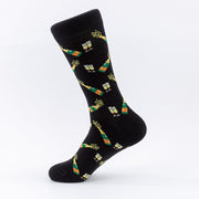 Men's Halloween Skull Printed Sports Cotton Socks