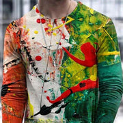 Colorful Men's 3D Digital Printed T-shirt