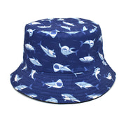 Men's And Women's Outdoor Double-sided Sunscreen Printed Fisherman Hat