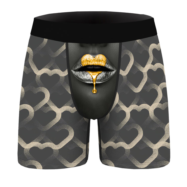 Men's Fashion Casual Digital Printing Bottoming Boxers