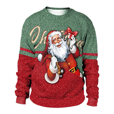 Digital Printing Christmas Round Neck Sweater