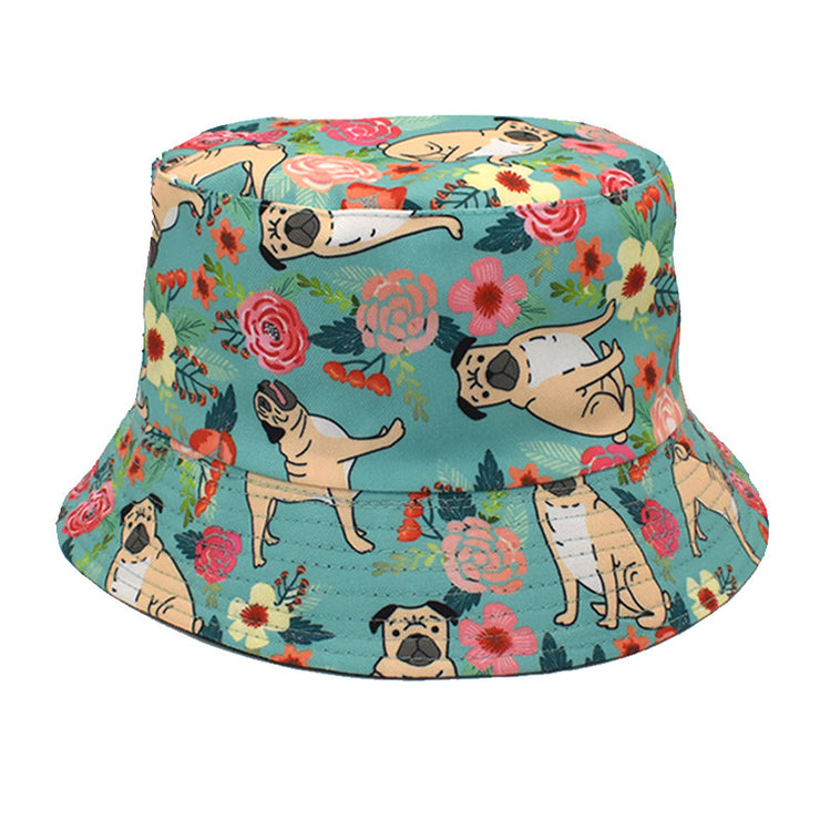 Men's And Women's Outdoor Leisure Printing Sun-shade Sun Protection Hat