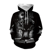 Men's Halloween 3D Digital Printing Dark Couple Casual Sweatshirt