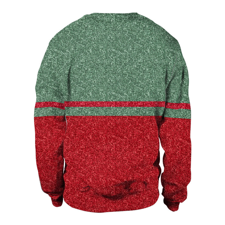 Digital Printing Christmas Round Neck Sweater