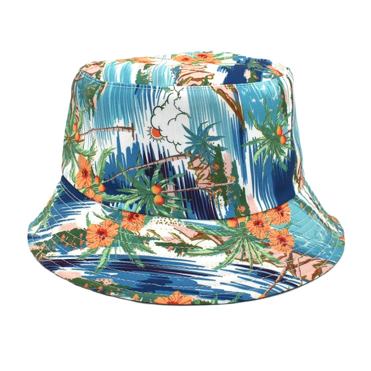 Men's And Women's Outdoor Leisure Printing Sun-shade Sun Protection Hat