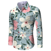 Men's Shirt Fashionable Printed Long Sleeve