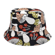 Men's And Women's Outdoor Casual Colorful Mushroom Pattern Fisherman Hat