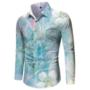 Men's Shirt Fashionable Printed Long Sleeve