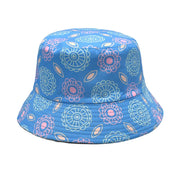 Men's And Women's Outdoor Double-sided Sunscreen Printed Fisherman Hat