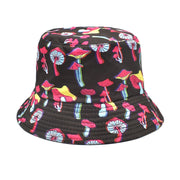 Men's And Women's Outdoor Casual Colorful Mushroom Pattern Fisherman Hat