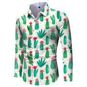 Men's Shirt Fashionable Printed Long Sleeve