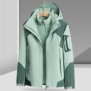 Three-in-one Removable Liner With Velvet Thickening Windproof Waterproof Jacket