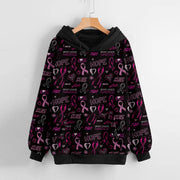 Women's Halloween Pumpkin Printed Long-sleeved Hooded Sweater