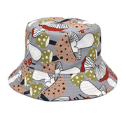 Men's And Women's Outdoor Casual Colorful Mushroom Pattern Fisherman Hat