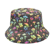 Men's And Women's Outdoor Casual Colorful Mushroom Pattern Fisherman Hat