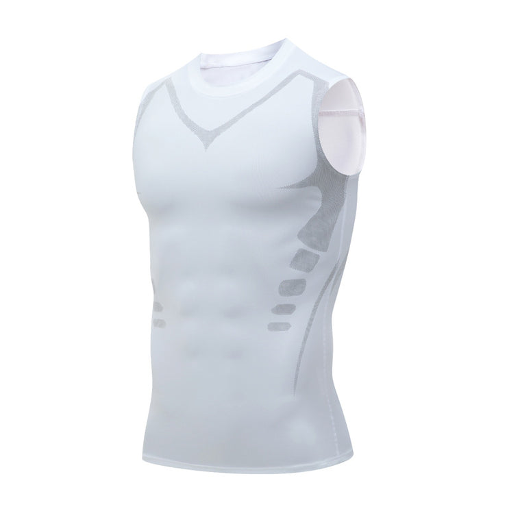 Men's Exercise Workout Quick-drying Breathable Slim Fit Tight Stretch Vest