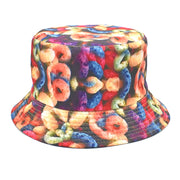 Men's And Women's Outdoor Double-sided Sunscreen Printed Fisherman Hat