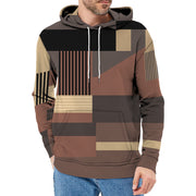 Hooded Sweater Men's Geometric Pattern Street Trend