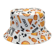 Men's And Women's Outdoor Double-sided Sunscreen Printed Fisherman Hat