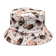 Men's And Women's Outdoor Double-sided Sunscreen Printed Fisherman Hat