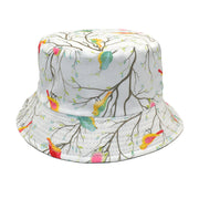 Men's And Women's Outdoor Double-sided Sunscreen Printed Fisherman Hat