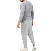 Men's Sports Long Sleeve Trousers Suit