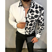 Men's Casual Shirt Lapel Long Sleeve