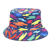 Men's And Women's Outdoor Double-sided Sunscreen Printed Fisherman Hat