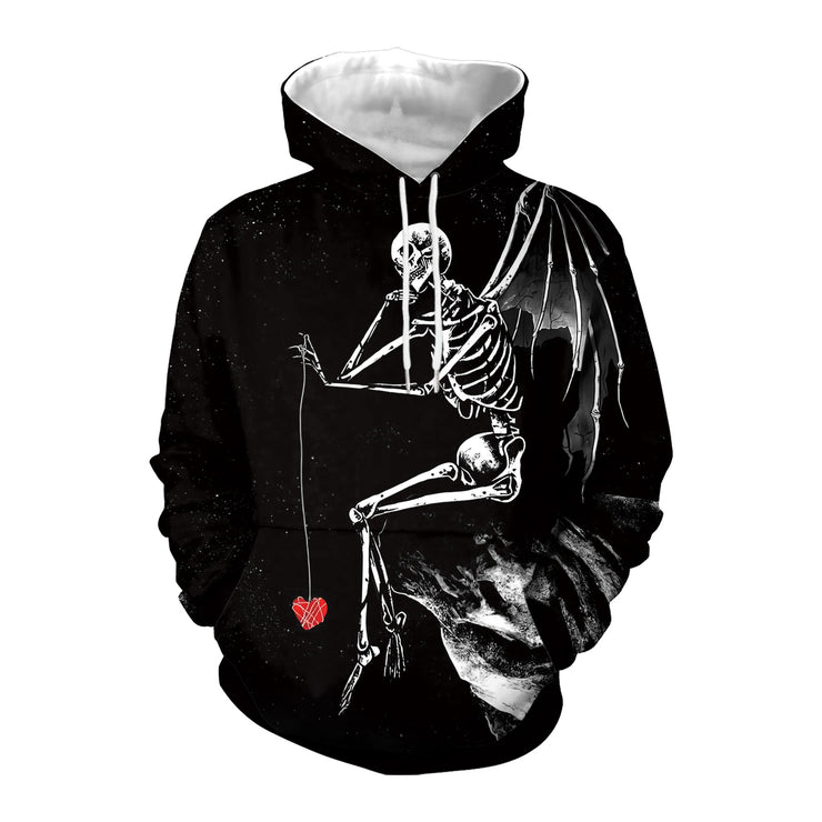 Men's Halloween 3D Digital Printing Dark Couple Casual Sweatshirt