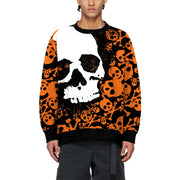 Men's Halloween Round Neck Skull Digital Printing Sweater