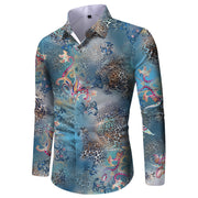 Men's Shirt Fashionable Printed Long Sleeve