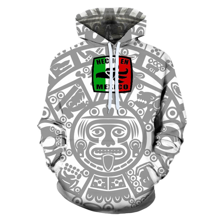 Men's Sweater Mexican 3D Printed Hoodie Coat