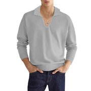 Men's Fashion Casual Solid Color Long Sleeve