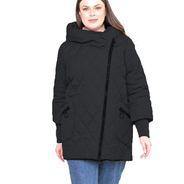 Women's Quilted Cotton Coat Mid-length Winter Clothing Coat